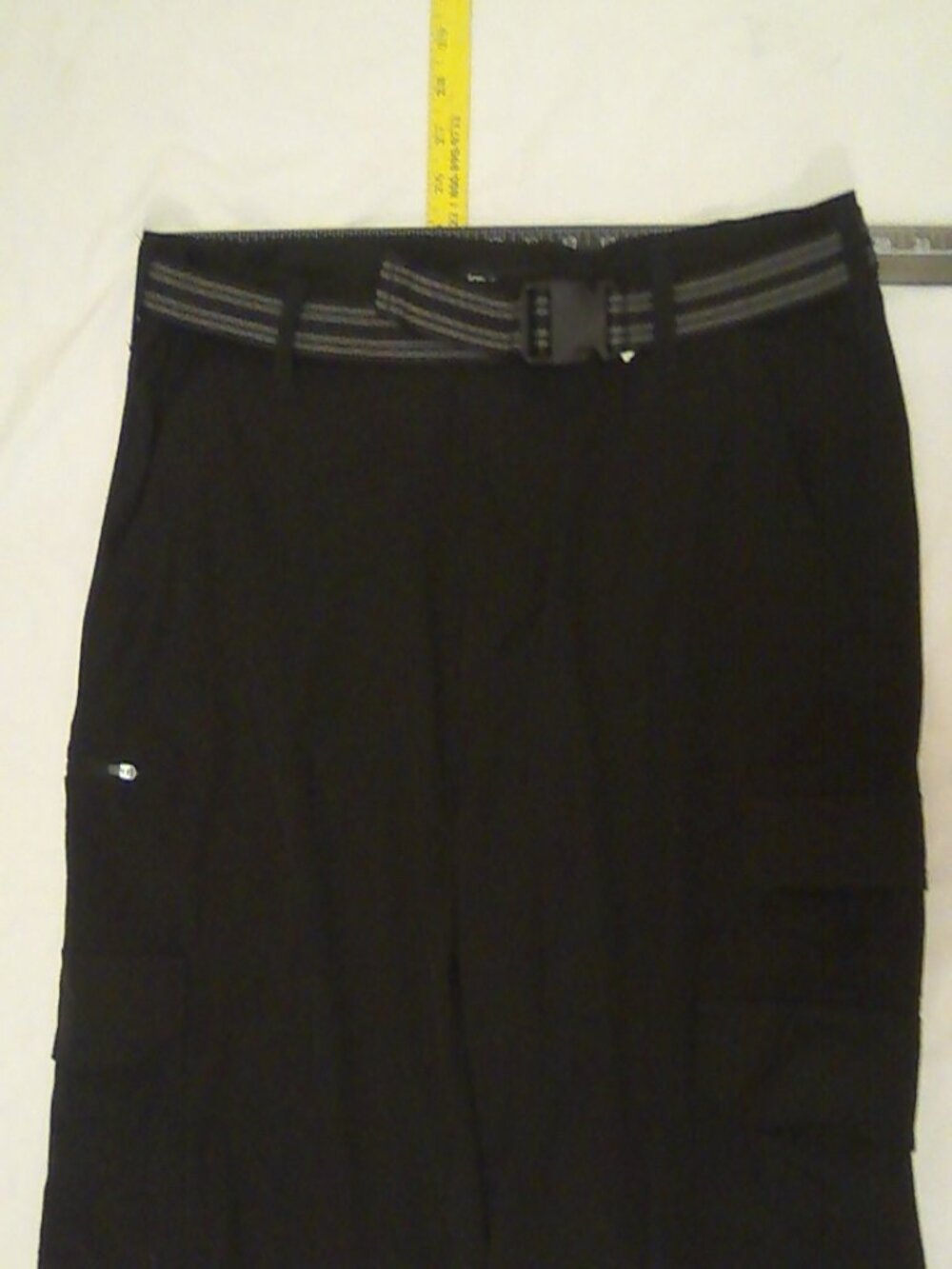 Iron Co Performance Lightweight Cargo Shorts Black Size 40 Hybrid Pocket w/ Belt
